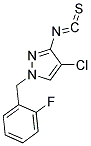 4-CHLORO-1-(2-FLUORO-BENZYL)-3-ISOTHIOCYANATO-1H-PYRAZOLE Struktur