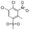 1,2-DICHLORO-4-METHYL-5-(METHYLSULFONYL)-3-NITROBENZENE Struktur