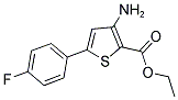 ETHYL 3-AMINO-5-(4-FLUOROPHENYL)THIOPHENE-2-CARBOXYLATE Struktur