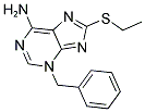 3-BENZYL-8-(ETHYLTHIO)-3H-PURIN-6-AMINE Struktur