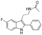 N-[2-(5-FLUORO-2-PHENYL-1H-INDOL-3-YL)ETHYL]ACETAMIDE Struktur