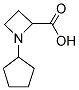 1-CYCLOPENTYL-2-AZETIDINECARBOXYLIC ACID Struktur