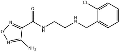 4-AMINO-N-(2-((2-CHLOROBENZYL)AMINO)ETHYL)-1,2,5-OXADIAZOLE-3-CARBOXAMIDE Struktur