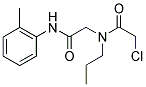 2-CHLORO-N-[2-[(2-METHYLPHENYL)AMINO]-2-OXOETHYL]-N-PROPYLACETAMIDE Struktur