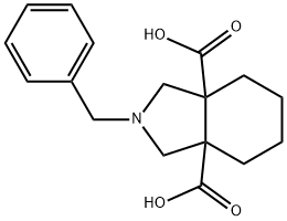 2-BENZYL-HEXAHYDRO-ISOINDOLE-3A,7A-DICARBOXYLIC ACID Struktur