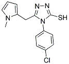 4-(4-CHLOROPHENYL)-5-[(1-METHYL-1H-PYRROL-2-YL)METHYL]-4H-1,2,4-TRIAZOLE-3-THIOL Struktur