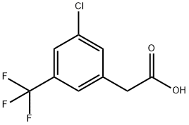 3-CHLORO-5-(TRIFLUOROMETHYL)PHENYLACETIC ACID Struktur