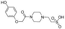 2-(4-[(4-HYDROXYPHENOXY)ACETYL]PIPERAZIN-1-YL)ETHANESULFONIC ACID Struktur