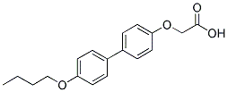 4-(4'-BUTOXYBIPHENYLYLOXY)ACETIC ACID Struktur