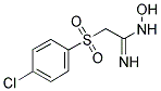 2-[(4-CHLOROPHENYL)SULFONYL]-N-HYDROXYETHANIMIDAMIDE Struktur