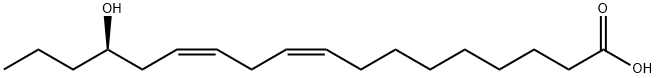 15(R)-HYDROXY-9(Z),12(Z)-OCTADECADIENOIC ACID Struktur