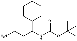 (3-AMINO-1-CYCLOHEXYL-PROPYL)-CARBAMIC ACID TERT-BUTYL ESTER Struktur