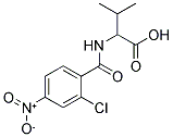 2-[(2-CHLORO-4-NITROBENZOYL)AMINO]-3-METHYLBUTANOIC ACID Struktur