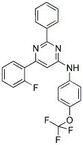 6-(2-FLUOROPHENYL)-2-PHENYL-N-[4-(TRIFLUOROMETHOXY)PHENYL]PYRIMIDIN-4-AMINE Struktur