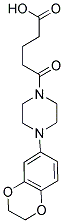 5-[4-(2,3-DIHYDRO-1,4-BENZODIOXIN-6-YL)PIPERAZIN-1-YL]-5-OXOPENTANOIC ACID Struktur