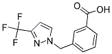 3-(3-TRIFLUOROMETHYL-PYRAZOL-1-YLMETHYL)-BENZOIC ACID Struktur