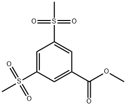 METHYL 3,5-BIS(METHYLSULPHONYL)BENZOATE Struktur