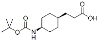 CIS-3-(4-TERT-BUTOXYCARBONYLAMINOCYCLOHEXYL)PROPIONIC ACID Struktur