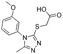 [[4-(3-METHOXYPHENYL)-5-METHYL-4H-1,2,4-TRIAZOL-3-YL]THIO]ACETIC ACID Struktur