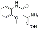 2-(N-HYDROXYCARBAMIMIDOYL)-N-(2-METHOXY-PHENYL)-ACETAMIDE Struktur