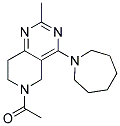 6-ACETYL-4-AZEPAN-1-YL-2-METHYL-5,6,7,8-TETRAHYDROPYRIDO[4,3-D]PYRIMIDINE Struktur