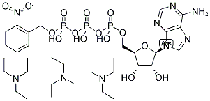 ADENOSINE-5'-TRIPHOSPHATE, P3-(1-(2-NITROPHENYL)-ETHYL)-ESTER, TRIETHYLAMMONIUM SALT Struktur