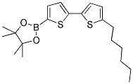 5-(4,4,5,5-TETRAMETHYL-1,3,2-DIOXABOROLAN-2-YL)-5'-N-HEXYL-2,2'-BITHIOPHENE Struktur