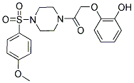 2-(2-(4-[(4-METHOXYPHENYL)SULFONYL]PIPERAZIN-1-YL)-2-OXOETHOXY)PHENOL Struktur