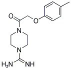 4-(2-P-TOLYLOXY-ACETYL)-PIPERAZINE-1-CARBOXAMIDINE Struktur