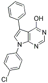 7-(4-CHLOROPHENYL)-5-PHENYL-7H-PYRROLO[2,3-D]PYRIMIDIN-4-OL Struktur