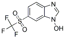 6-[(TRIFLUOROMETHYL)SULFONYL]-1H-BENZIMIDAZOL-1-OL Struktur