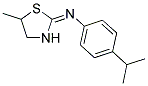 (4-ISOPROPYL-PHENYL)-(5-METHYL-THIAZOLIDIN-2-YLIDENE)-AMINE Struktur