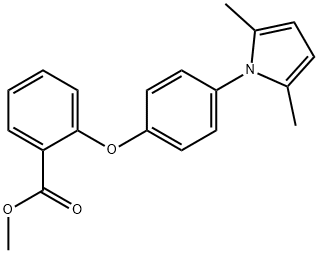 METHYL 2-[4-(2,5-DIMETHYL-1H-PYRROL-1-YL)-PHENOXY]-BENZENECARBOXYLATE Struktur