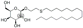 1-O-[(2-OCTADECYLTHIOETHYL)-(BETA-D-GALACTOPYRANOSIDE)] Struktur