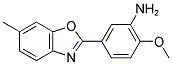 2-METHOXY-5-(6-METHYL-BENZOOXAZOL-2-YL)-PHENYLAMINE Struktur