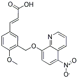 (2E)-3-(4-METHOXY-3-([(5-NITRO-8-QUINOLINYL)OXY]METHYL)PHENYL)-2-PROPENOIC ACID Struktur