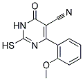 2-MERCAPTO-4-(2-METHOXYPHENYL)-6-OXO-1,6-DIHYDROPYRIMIDINE-5-CARBONITRILE Struktur