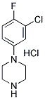 1-(3-CHLORO-4-FLUOROPHENYL)PIPERAZINE HCL SALT Struktur