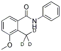 3-METHOXY-2-METHYL-D3-N-PHENYLBENZAMIDE Struktur