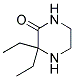 3,3-DIETHYL-PIPERAZIN-2-ONE Struktur