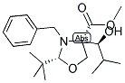 (2R,4S)-2-T-BUTYL-N-BENZYL-4-[1-(S)-HYDROXY-2-METHYLPROPYL]-OXAZOLIDINE-4-CARBOXYLIC ACID, METHYL ESTER Struktur