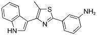 3-[4-(1 H-INDOL-3-YL)-5-METHYL-THIAZOL-2-YL]-PHENYLAMINE Struktur