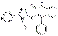 3-(4-ALLYL-5-(PYRIDIN-4-YL)-4H-1,2,4-TRIAZOL-3-YLTHIO)-4-PHENYLQUINOLIN-2(1H)-ONE Struktur