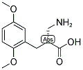 (R)-2-AMINOMETHYL-3-(2,5-DIMETHOXY-PHENYL)-PROPIONIC ACID Struktur