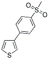 3-[4-(METHYLSULFONYL)PHENYL]THIOPHENE Struktur