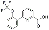 6-[2-(TRIFLUOROMETHOXY)PHENYL]PYRIDINE-2-CARBOXYLIC ACID Struktur