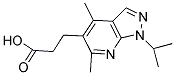 3-(1-ISOPROPYL-4,6-DIMETHYL-1H-PYRAZOLO[3,4-B]PYRIDIN-5-YL)PROPANOIC ACID Struktur