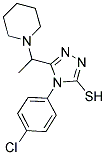 4-(4-CHLOROPHENYL)-5-(1-PIPERIDIN-1-YLETHYL)-4H-1,2,4-TRIAZOLE-3-THIOL Struktur