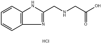 [(1H-BENZOIMIDAZOL-2-YLMETHYL)-AMINO]-ACETIC ACIDHYDROCHLORIDE Struktur