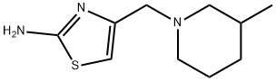 4-[(3-METHYLPIPERIDIN-1-YL)METHYL]-1,3-THIAZOL-2-AMINE Struktur